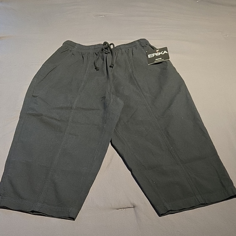Erika Charcoal Drawstring Capris